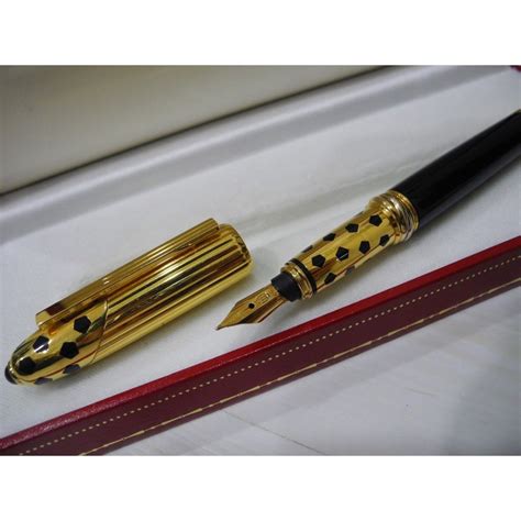 cartier panther pen|cartier pen and pencil set.